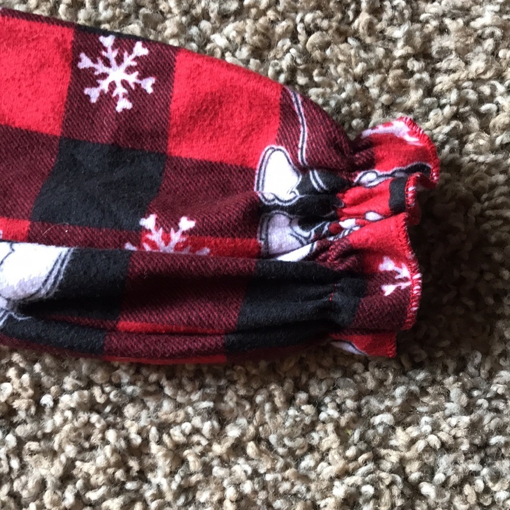 Disney Red Black Plaid Mickey Mouse Pjs Nightgown - Picture 4 of 5